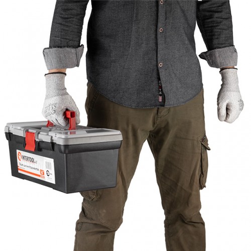 Ящик для инструментов, 16" 396x216x164 мм INTERTOOL BX-0016