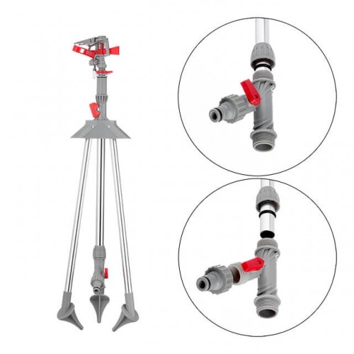 Дождеватель пульсирующий с полной/частичной зоной полива на треноге INTERTOOL GE-0068
