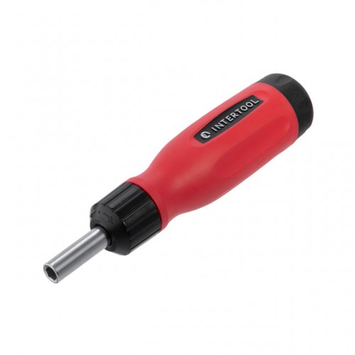 Отвертка реверсивная с комплектом насадок 12 ед INTERTOOL VT-1003