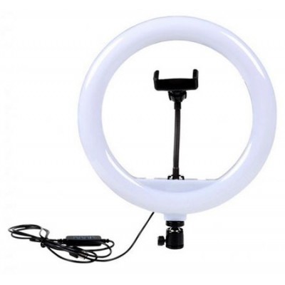 Кольцевая LED лампа 30 см 20 W с держателем для телефона селфи кольцо для блогера