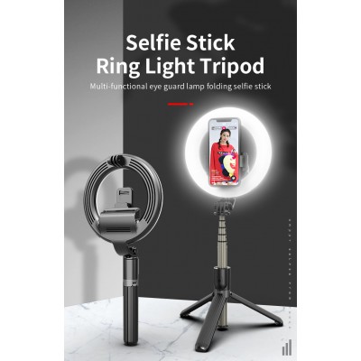 Кольцевая LED лампа L07 16 см с держателем для телефона селфи кольцо для блогера с треногой