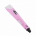 3D ручка для рисования с экраном 3д Ручка Pen3 MyRiwell с LCD дисплеем Розовая + трафарет