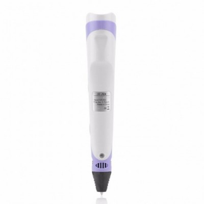 3D ручка для рисования с экраном 3д Ручка Pen3 MyRiwell с LCD дисплеем + трафарет Фиолетовая