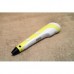 3D ручка для рисования с экраном 3д Ручка Pen3 MyRiwell с LCD дисплеем + трафарет Жёлтая