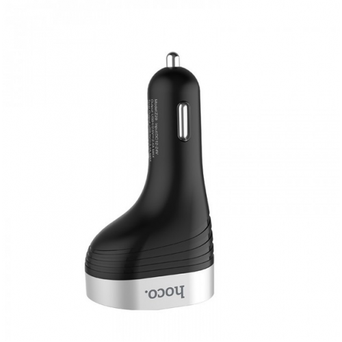 Автомобильное зарядное устройство HOCO Z29 Regal с цифровым дисплеем 2 USB