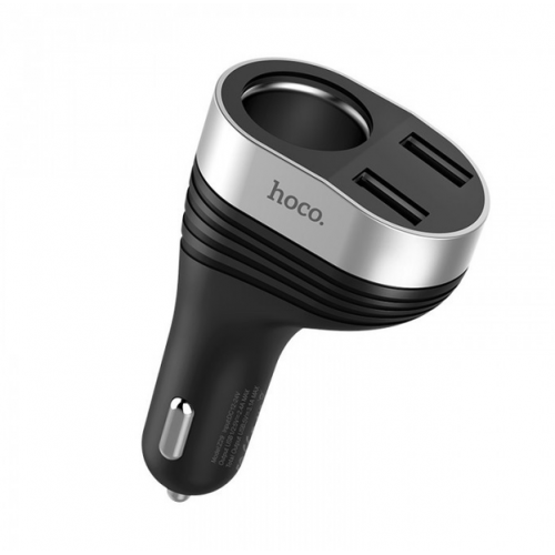 Автомобильное зарядное устройство HOCO Z29 Regal с цифровым дисплеем 2 USB