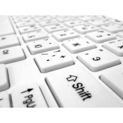 Беспроводная клавиатура с мышкой UKC k03 с USB приёмником Белая
