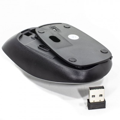 Беспроводная мышь мышка тихая плоская 1600dpi iMice G-1600 Чёрная