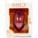 Мышь компьютерная iMICE E-2370 беспроводная USB Разрешение 1600 DPI мышка Красная