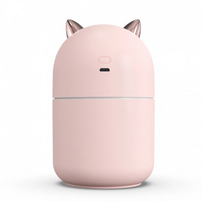 Увлажнитель воздуха Humidifier H2O Cat USB с котиком на 300мл Розовый