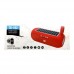 Портативная переносная Bluetooth колонка TG-182 радио, PowerBank и солнечной батареей Красная