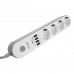 Сетевой удлинитель LDNIO SE4432 на 4 розетки 4 USB 2м Белый