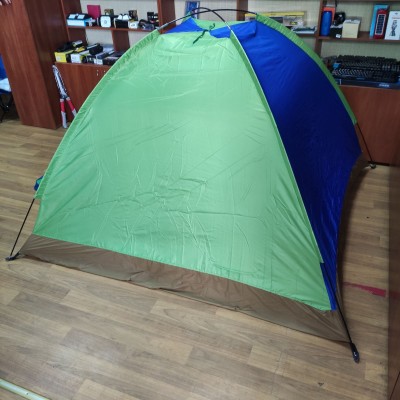 Палатка туристическая  2*2*1.1м Синяя с салатовым (49484)