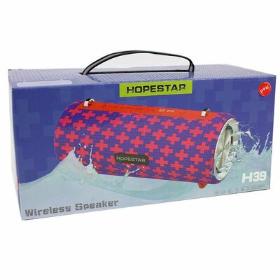 Портативная Bluetooth колонка Hopestar H39 ФМ, MP3, USB Красная