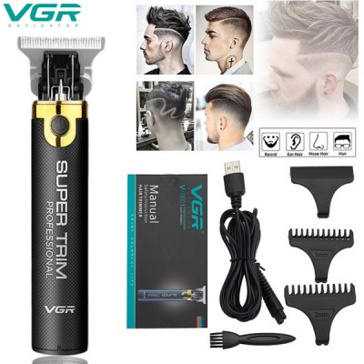 Профессиональная машинка для стрижки волос, бороды, усов VGR V-082 с насадками