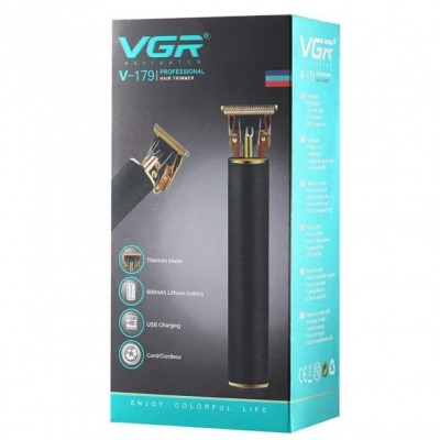 Профессиональная машинка для стрижки волос, бороды, усов триммер VGR V-179 с насадками