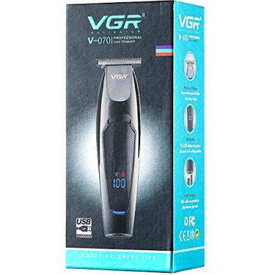 Машинка для стрижки волос триммер VGR V-070 с USB и индикатором зарядки зарядкой