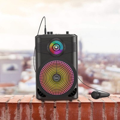 Портативная беспроводная Bluetooth акустическая система HOCO Mature Outdoor Wireless Speaker BS46 Чёрная