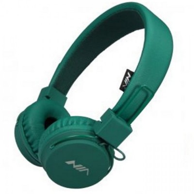 Беспроводные Bluetooth Наушники с MP3 плеером NIA-X2 Радио блютуз Тёмно-зелёные