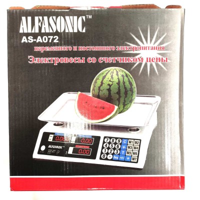 Торговые электронные весы Alfasonic AS-A072 до 50 кг