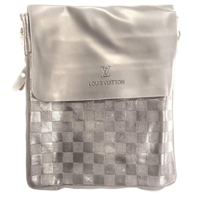 Мужская сумка-планшет через плечо Louis Vuitton 9981 Чёрная (49278)