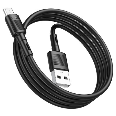 Кабель для зарядки телефонов USB - Micro USB HOCO X83 Victory 2.4A Чёрный