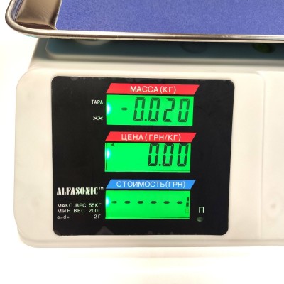 Торговые электронные весы Alfasonic AS-A072 (2) до 55 кг