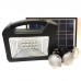 Фонарь портативный на солнечной батарее GDTimes GD-103 солнечная зарядная станция + 3 лампочки