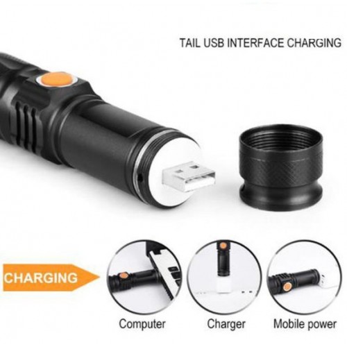 Тактический фонарь X-Balog COP BL 616 T6 фонарик 300 Lumen USB