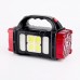 Аккумуляторный LED фонарь Hurry Bolt HB-1678 аварийный светильник с солнечной панелью Красный