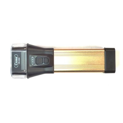 Ручной светодиодный аккумуляторный фонарь лампа с боковым светом COBA CB-888 USB Золотой