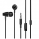 Проводные наушники вакуумные 3.5mm HOCO M34 Honor music с микрофоном 1.2m Чёрные