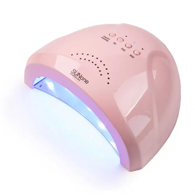 УФ лампа для ногтей Sun 1 CCFL LED 48W сушилка сенсор гель лак Розовая