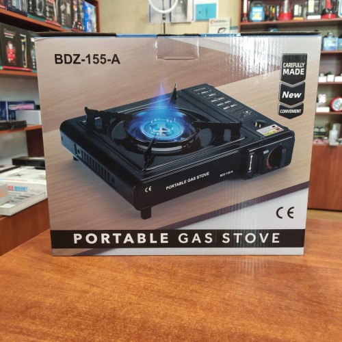 Туристическая портативная газовая плита горелка Portable Gas Stove BDZ-155-A с переходником