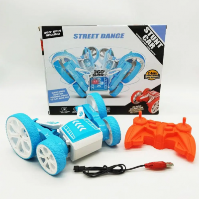 Детская трюковая машинка-перевертыш на радиоуправлении Stunt Car SY202K-1 Синяя
