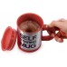 Кружка-мешалка чашка с крышкой SELF MUG 400мл Красная