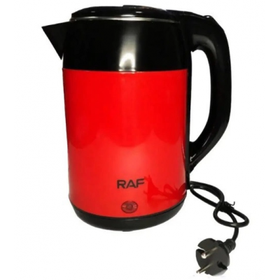 Чайник дисковый электрический 2,5 л 2000Вт RAF R7876 нержавеющая сталь Красный