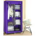 Тканевый шкаф для вещей Storage Wardrobe 88105 складной гардероб 2 секции, 105 х 45 х 170 см Фиолетовый