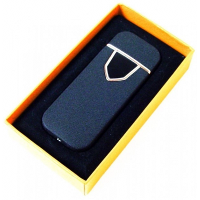 Спиральная электрическая USB зажигалка ZGP 711 Чёрная