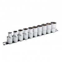 Набор головок, 1/2" - 8,10,12,13,14,15,16,17,18,19 мм CrV. 10 ед. Cr-V INTERTOOL ET-6012