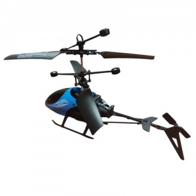Вертолет на радиоуправлении 9900  пульт 2,4 G, встроенный аккумулятор, подсветка Чёрный с синим
