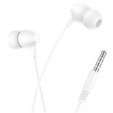 Наушники проводные вакуумные HOCO M94 universal earphones with microphone Белые