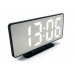 Зеркальные LED часы с будильником и термометром VST-888 Чёрные Белая подсветка