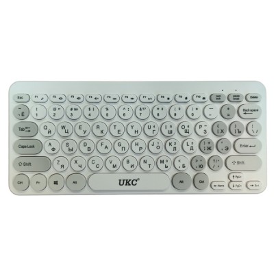 Беспроводная клавиатура mini и мышь keyboard 5263 + приёмник Белая