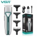 Аккумуляторная машинка для стрижки волос и бороды с 3 насадками VGR V-008
