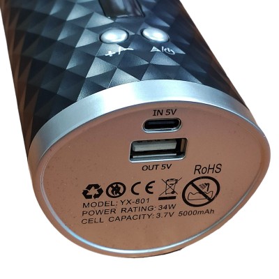 Беспроводная плойка с аккумулятором портативный стайлер для завивки волос портативная Hair Curler ST 603 Чёрная
