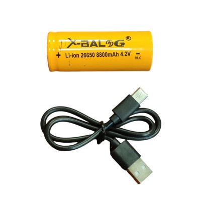 Фонарь ручной аккумуляторный X-balog bl-X21-GT200 с функцией powerbank аккумулятор 26650