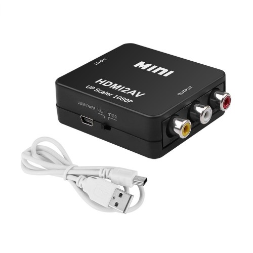 Адаптер HDMI to AV RCA переходник конвертер 720p/1080p Чёрный