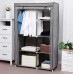 Тканевый шкаф для вещей Storage Wardrobe 88105 складной гардероб 2 секции, 105 х 45 х 170 см Серый