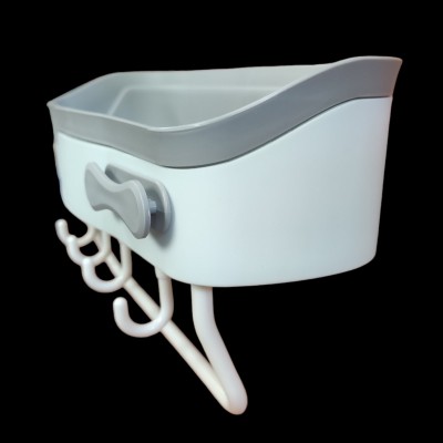 Полка в ванную CHOPPER XL-257 с крючками и держателем для полотенца